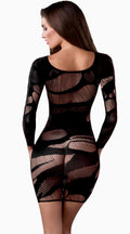 Wild Field Long Sleeve Chemise Dress - My Voguish