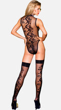 Offbeat Beauty Teddy Set with Stockings - My Voguish