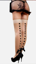 Hold-Ups with Black Polka Dots and Bow - My Voguish